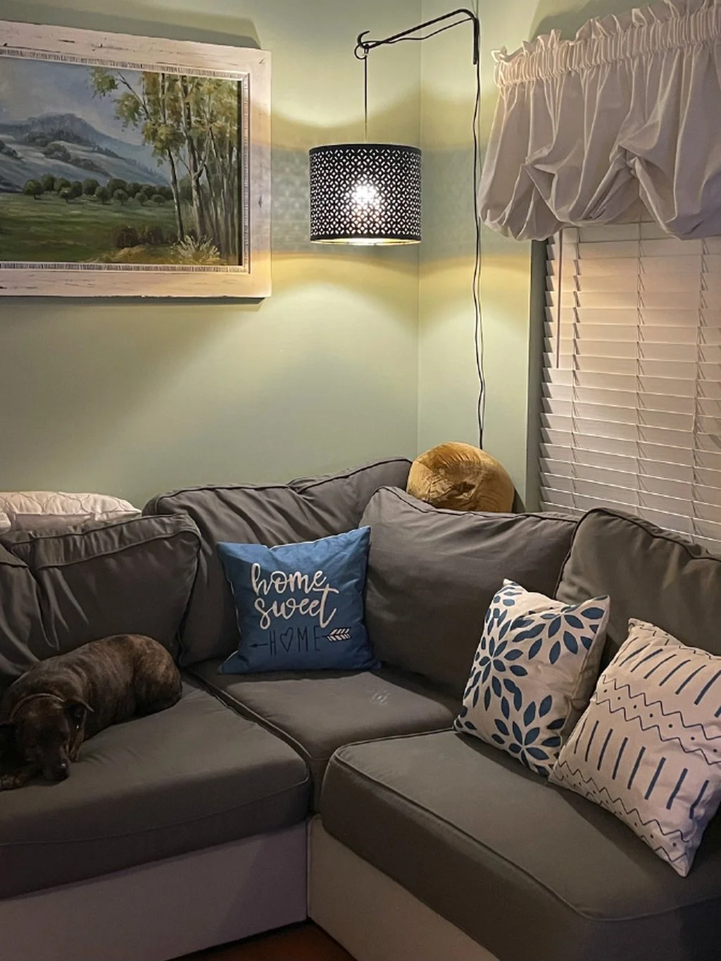 Light over couch